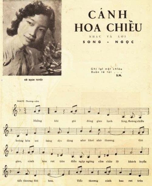 Sheet nhạc Cánh Hoa Chiều